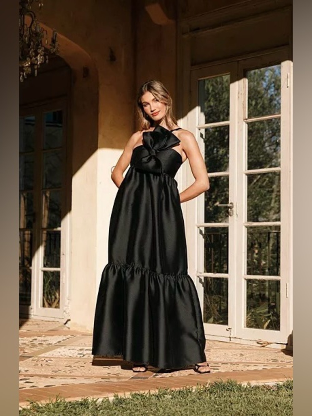 Petal and Pup
Women's Betina Bow Front Maxi Dress Size XL